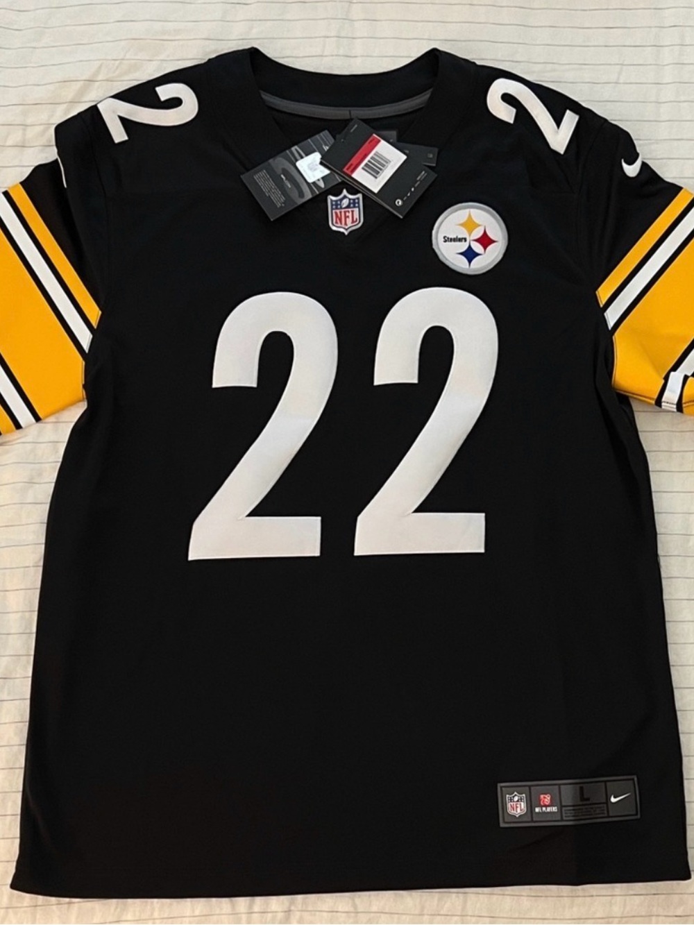 Nike NFL Pittsburgh Steelers #22 Black Jersey